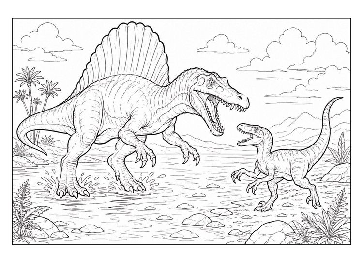 Produktbild: Dinosaurier Malbuch f&uuml;r Kinder von 6-10 Jahren mit 70 starken Ausmalmotiven