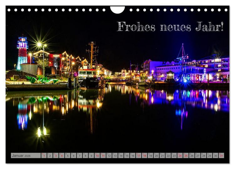 Produktbild: Seebad B&uuml;sum (Wandkalender 2026 DIN A4 quer), CALVENDO Monatskalender
