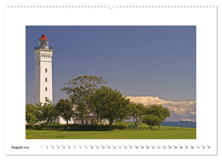 Produktbild: D&auml;nemark - Flensborg Fjord und Inselwelt (hochwertiger Premium Wandkalender 2026 DIN A2 quer), Kunstdruck in Hochglanz
