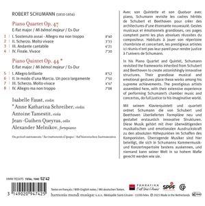 Produktbild: Schumann: Piano Quartet - Piano Quintet