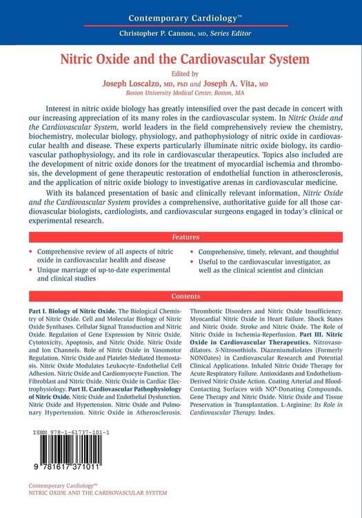 Produktbild: Nitric Oxide and the Cardiovascular System