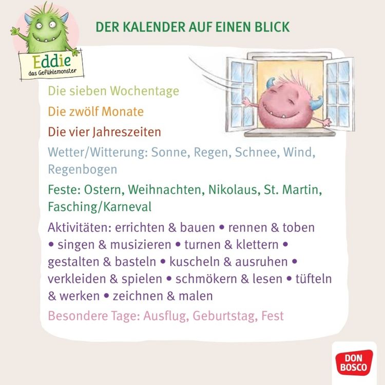 Produktbild: Unser Kita-Kalender mit Eddie und Ella