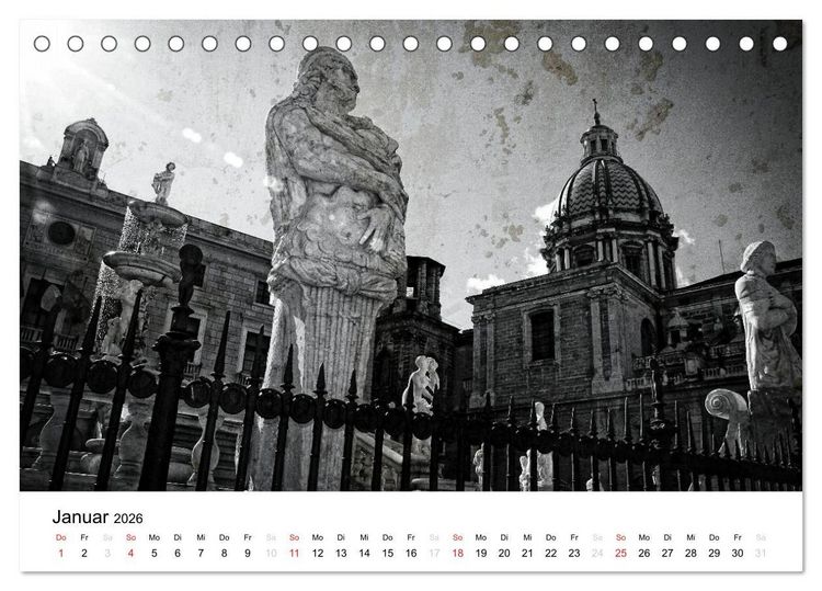Produktbild: Silberstein portr&auml;tiert Palermo (Tischkalender 2026 DIN A5 quer), CALVENDO Monatskalender