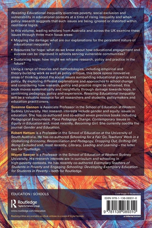 Produktbild: Resisting Educational Inequality