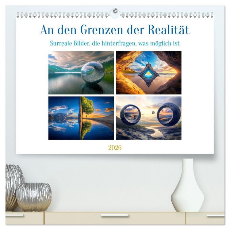 Produktbild: An den Grenzen der Realit&auml;t (hochwertiger Premium Wandkalender 2026 DIN A2 quer), Kunstdruck in Hochglanz