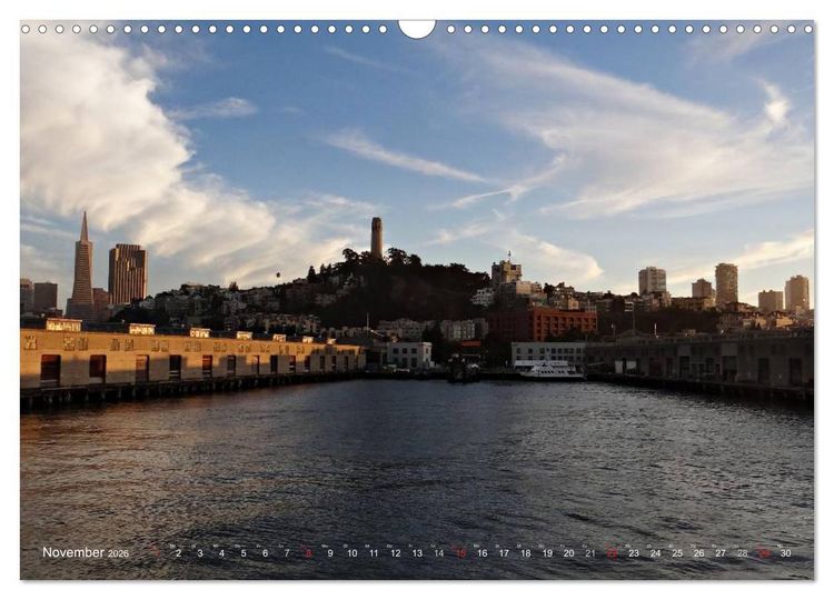 Produktbild: San Francisco Westk&uuml;ste USA (Wandkalender 2026 DIN A3 quer), CALVENDO Monatskalender