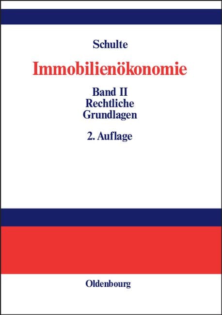 Produktbild: Immobilienökonomie 2. Rechtliche Grundlagen