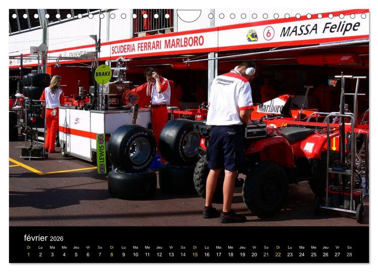 Produktbild: Stands de Formule 1 (Calendrier mural 2026 DIN A4 vertical), CALVENDO calendrier mensuel