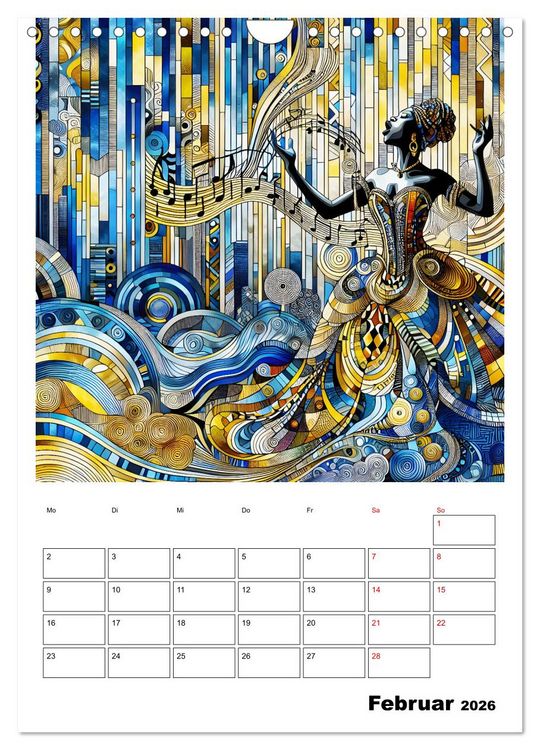 Produktbild: Taktvoll &ndash; Rhythmische Eleganz (Wandkalender 2026 DIN A4 hoch), CALVENDO Monatskalender