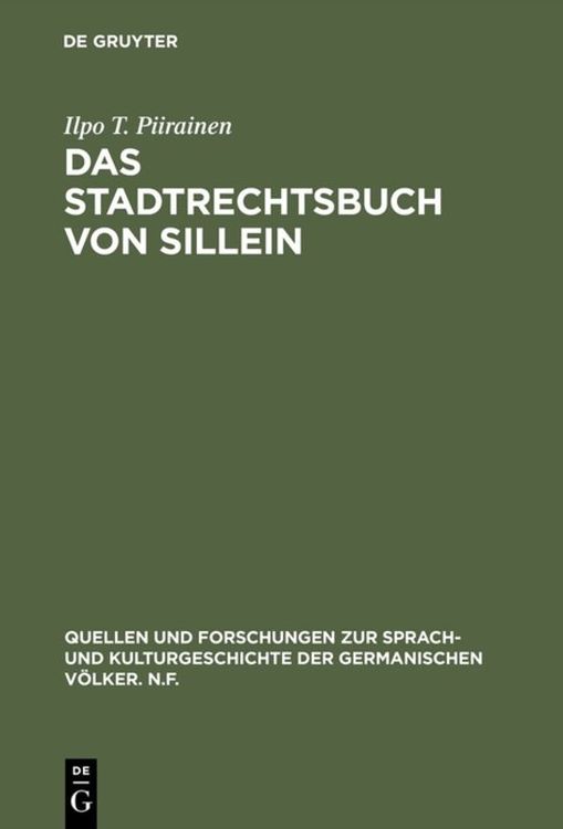 Produktbild: Das Stadtrechtsbuch von Sillein