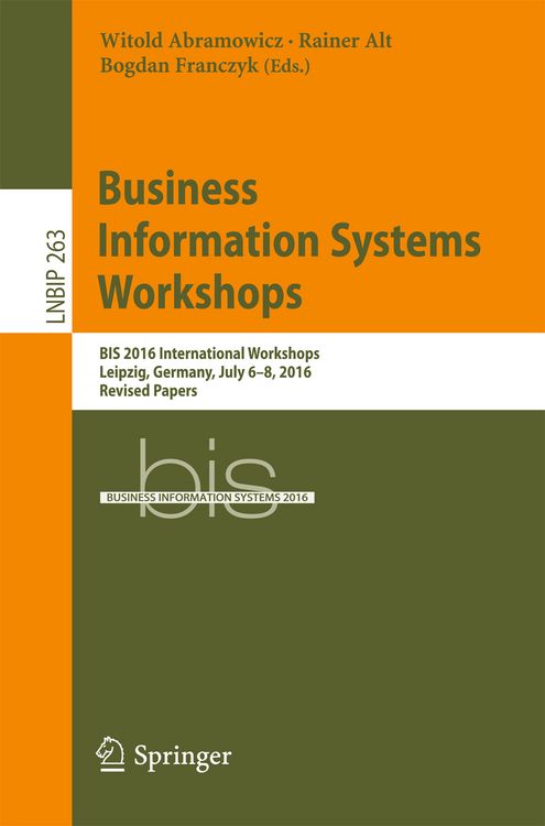 Produktbild: Business Information Systems Workshops