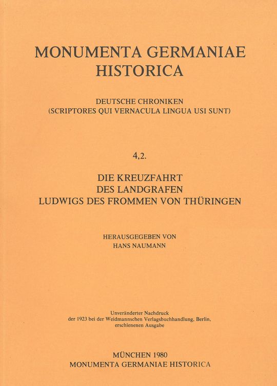 Produktbild: Die Kreuzfahrt des Landgrafen Ludwigs des Frommen von Th&uuml;ringen