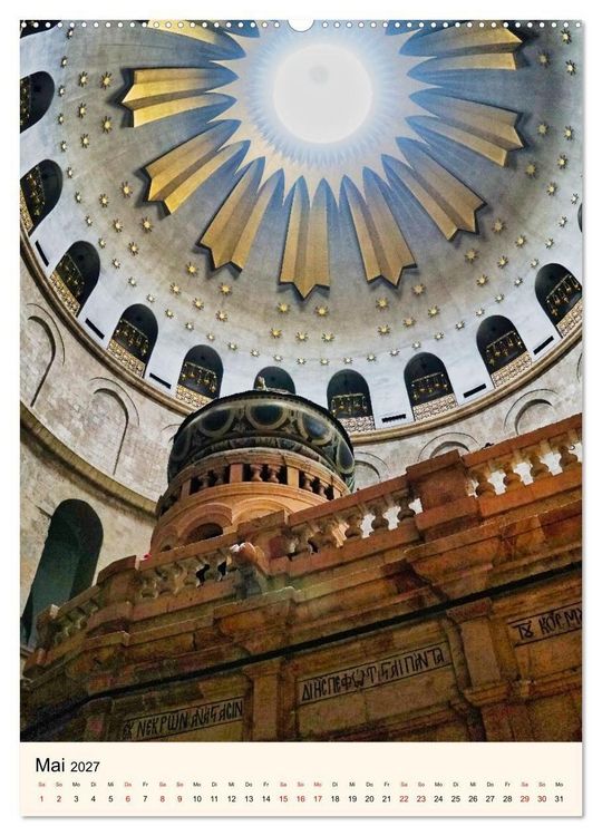 Produktbild: Kirche vom heiligen Grab in Jerusalem (Wandkalender 2027 DIN A2 hoch), CALVENDO Monatskalender