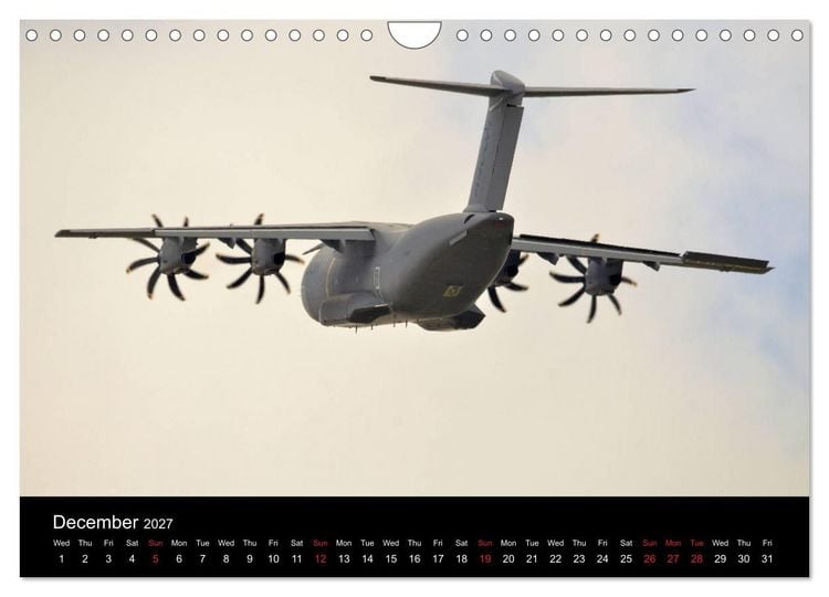 Produktbild: Airbus A400M Atlas (Wall Calendar 2027 DIN A4 landscape), CALVENDO 12 Month Wall Calendar