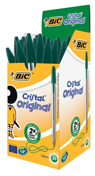 Produktbild: BIC Kugelschreiber Cristal Original Medium 0.4mm gr&uuml;n, 50er Set