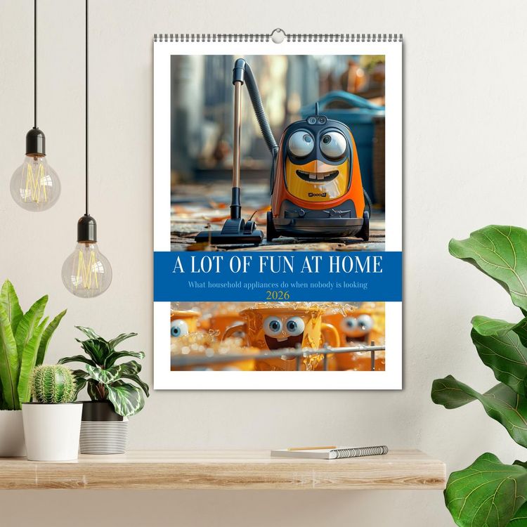 Produktbild: A Lot of Fun at home (Wall Calendar 2026 DIN A2 portrait), CALVENDO 12 Month Wall Calendar