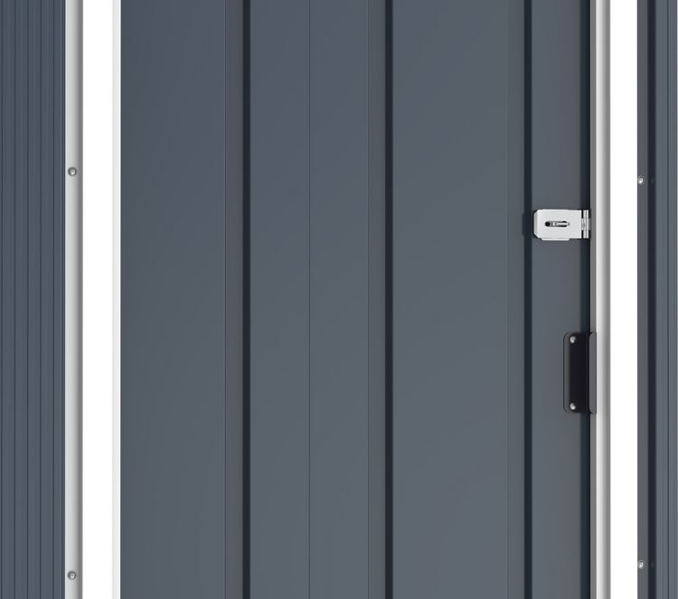 Produktbild: Metall Ger&auml;tehaus 163x112 Gartenhaus Schiebet&uuml;r