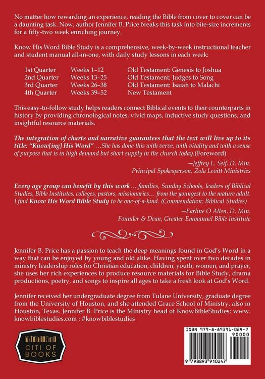 Produktbild: Know His Word Bible Study