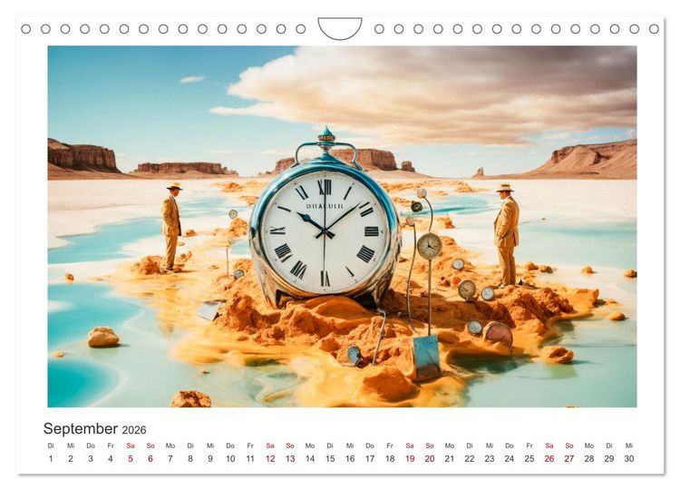 Produktbild: Zeit ist abstrakt (Wandkalender 2026 DIN A4 quer), CALVENDO Monatskalender