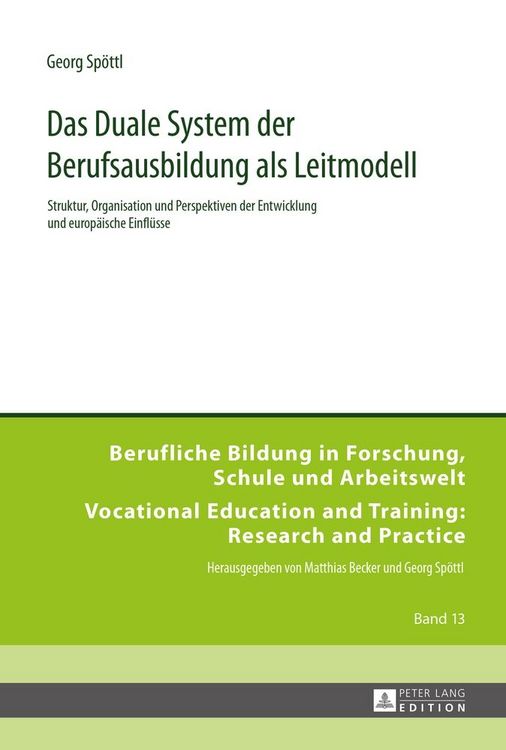 Produktbild: Das Duale System der Berufsausbildung als Leitmodell