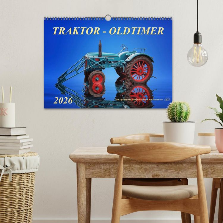 Produktbild: Traktor - Oldtimer (Wandkalender 2026 DIN A3 quer), CALVENDO Monatskalender