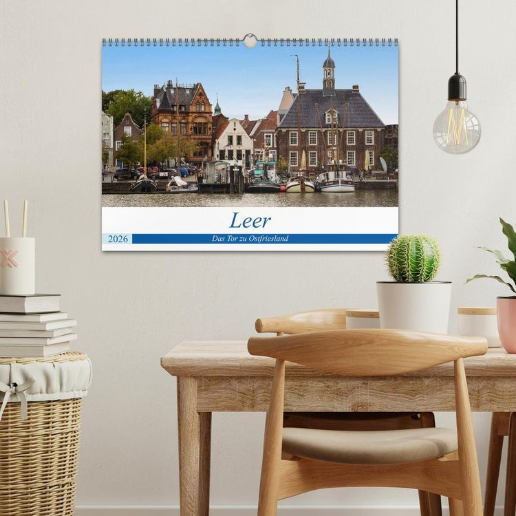 Produktbild: Leer - Das Tor zu Ostfriesland (Wandkalender 2026 DIN A3 quer), CALVENDO Monatskalender