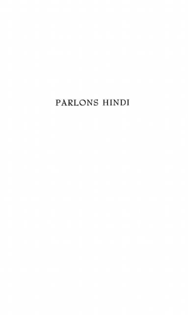 Produktbild: Parlons Hindi