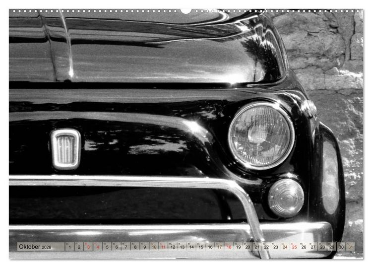 Produktbild: il Cinquecento - Details im Fokus - im Look eines legend&auml;ren Analogfilms (hochwertiger Premium Wandkalender 2026 DIN A2 quer), Kunstdruck in Hochglanz