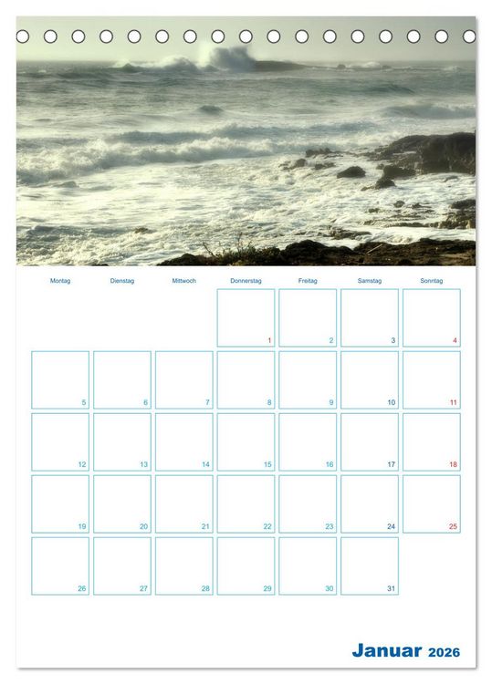 Produktbild: il Salento - maritim (Tischkalender 2026 DIN A5 hoch), CALVENDO Monatskalender