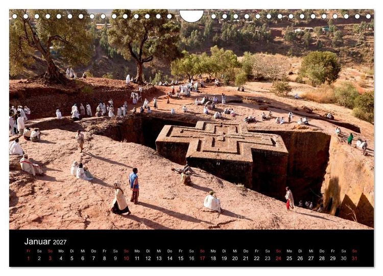 Produktbild: &Auml;thiopien - kulturelle H&ouml;hepunkte im orthdoxen Norden (Wandkalender 2027 DIN A4 quer), CALVENDO Monatskalender