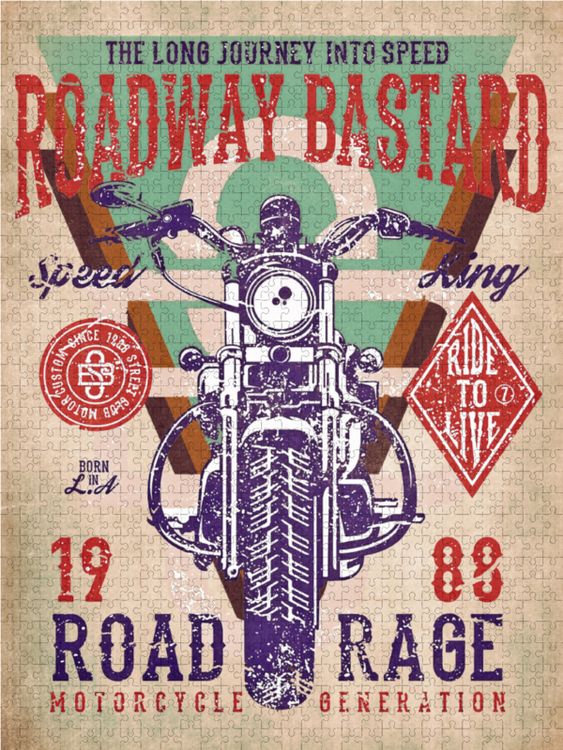 Produktbild: CALVENDO Puzzle Motorrad Nostalgie 1000 Teile Lege-Gr&ouml;&szlig;e 48 x 64 cm Foto-Puzzle Bild von Peter Roder