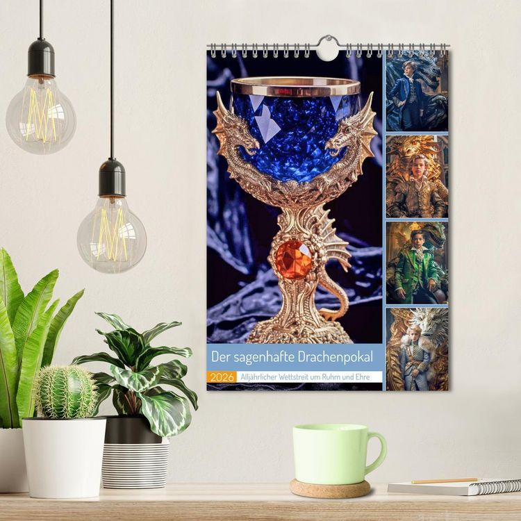 Produktbild: Der sagenhafte Drachenpokal (Wandkalender 2026 DIN A4 hoch), CALVENDO Monatskalender