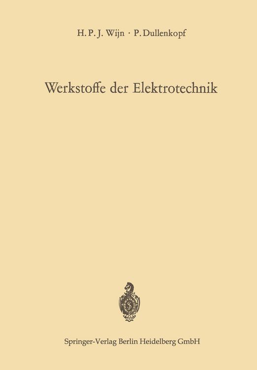 Produktbild: Werkstoffe der Elektrotechnik