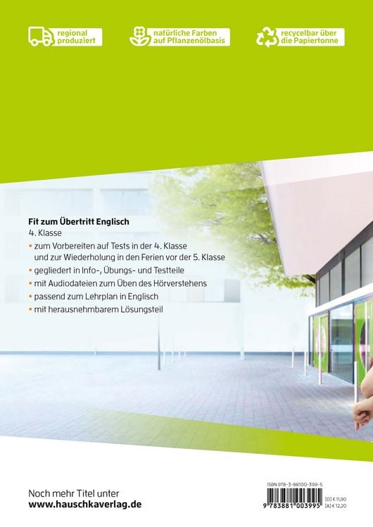 Produktbild: &Uuml;bungsheft Fit zum &Uuml;bertritt - Tests in Englisch 4. Klasse
