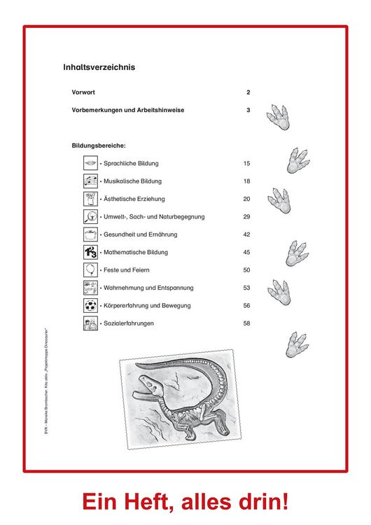 Produktbild: Kita aktiv Projektmappe Dinosaurier