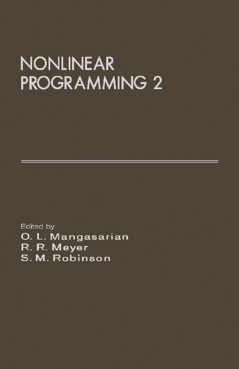 Produktbild: Nonlinear Programming 2