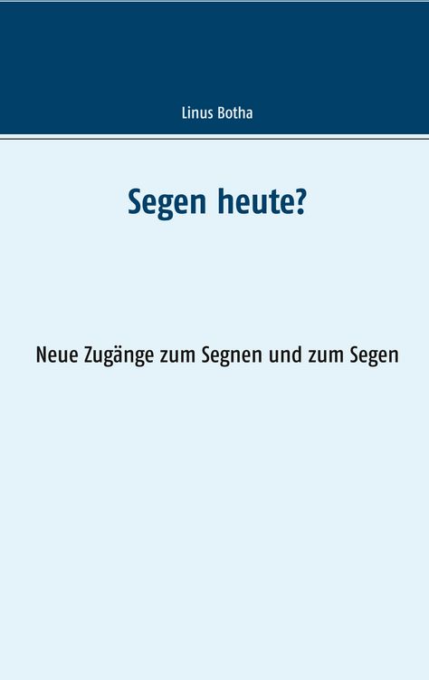 Produktbild: Segen heute?
