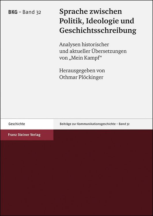 Produktbild: Sprache zwischen Politik, Ideologie und Geschichtsschreibung