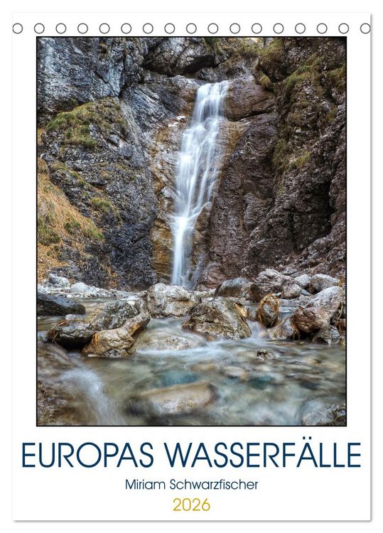 Produktbild: Europas Wasserf&auml;lle (Tischkalender 2026 DIN A5 hoch), CALVENDO Monatskalender