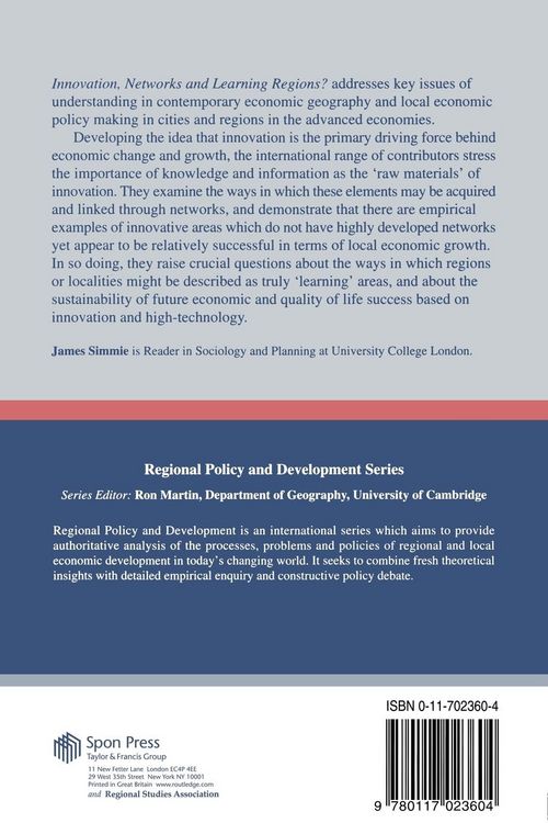 Produktbild: Innovation Networks and Learning Regions?