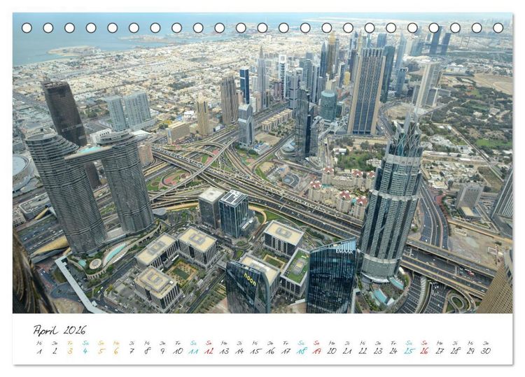 Produktbild: Dubai, die Stadt der Superlative. (Tischkalender 2026 DIN A5 quer), CALVENDO Monatskalender