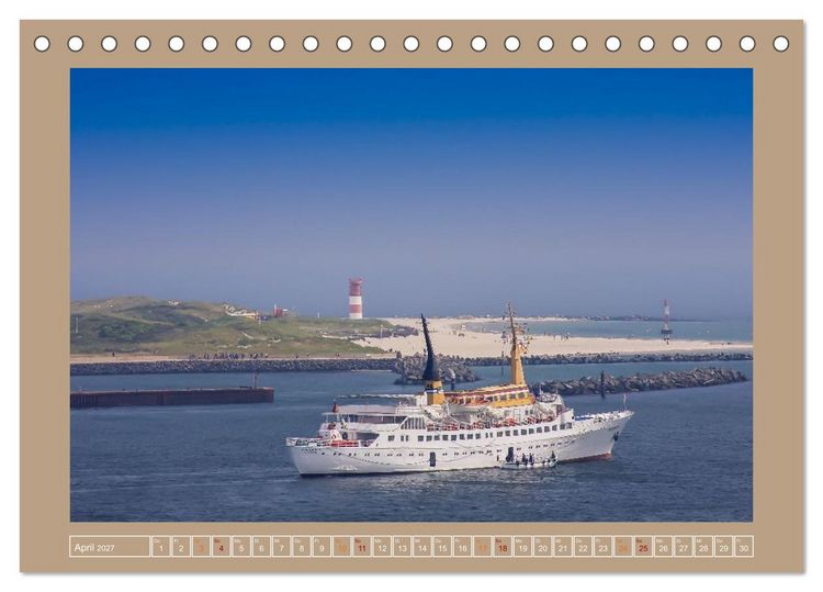 Produktbild: Helgoland,Deutschlands rote Felsen (Tischkalender 2027 DIN A5 quer), CALVENDO Monatskalender