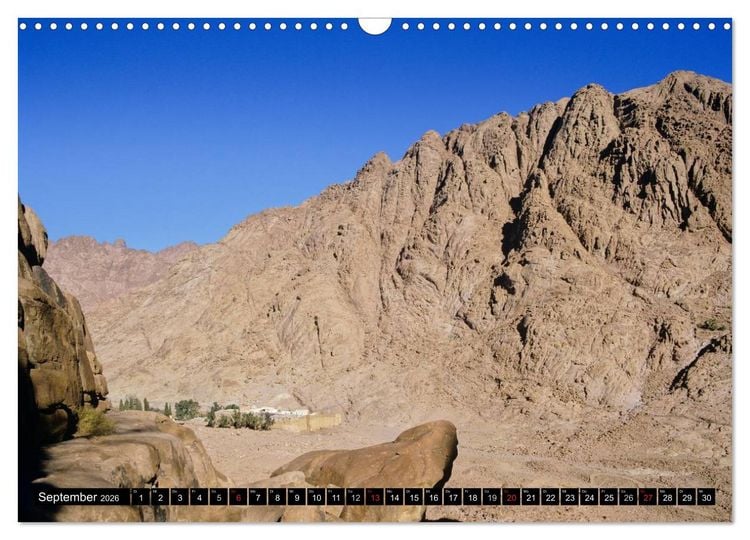 Produktbild: Sinai - Landschaft aus Fels und Sand (Wandkalender 2026 DIN A3 quer), CALVENDO Monatskalender