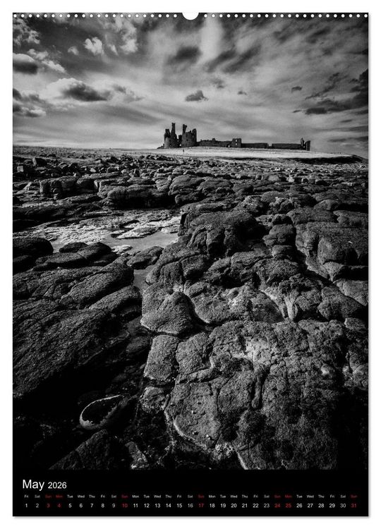 Produktbild: Journeys - Black & White (High Quality Premium Wall Calendar 2026 DIN A2 portrait),CALVENDO 12 Month Wall Calendar