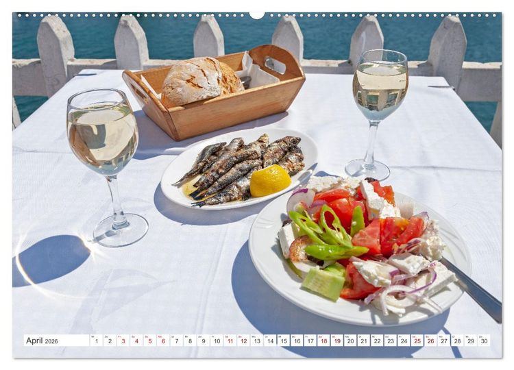 Produktbild: Chalkidiki - Urlaubsparadies in Nordgriechenland (hochwertiger Premium Wandkalender 2026 DIN A2 quer), Kunstdruck in Hochglanz