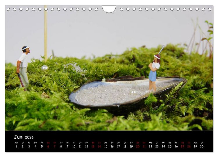 Produktbild: Minis Golf (Wandkalender 2026 DIN A4 quer), CALVENDO Monatskalender