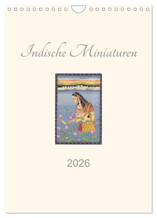 Produktbild: Indische Miniaturen (Wandkalender 2026 DIN A4 hoch), CALVENDO Monatskalender