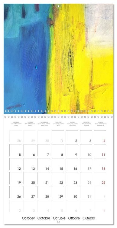 Produktbild: Finding silence in colours (Wall Calendar 2026 12 &times; 12 Inch) CALVENDO 12 Month Wall Calendar