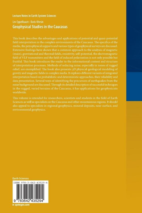 Produktbild: Geophysical Studies in the Caucasus