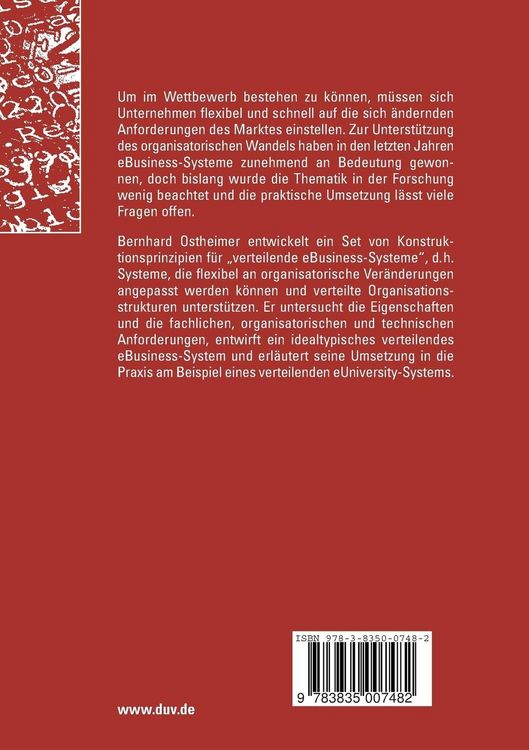 Produktbild: Verteilende eBusiness-Systeme